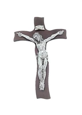 CRISTO CROCE GRANDE SU LEGNO 47x31