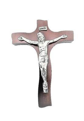 CRISTO CROCE CON LEGNO CM 19x14