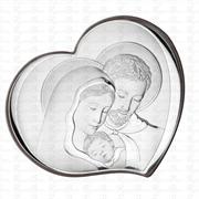 PANNELLO SACRO 14,5x12,5 SACRA FAMIGLIA RETRO LEGNO