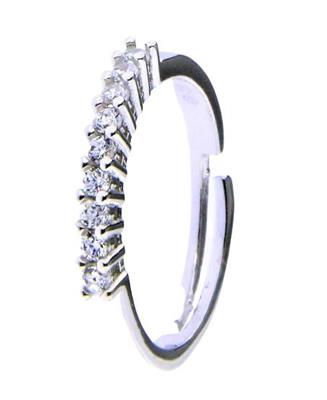 ANELLO RIVIERA OPEN 2MM IN ARGENTO 925