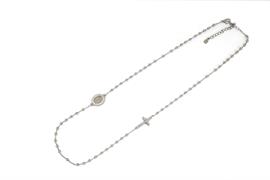 COLLANA ROSARIO IN ARGENTO 925