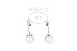 ORECCHINI PERLA MM8 ARGENTO 925%