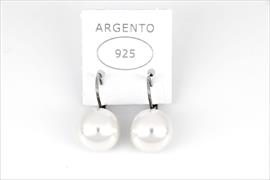 ORECCHINI PERLA MM14 ARGENTO 925%