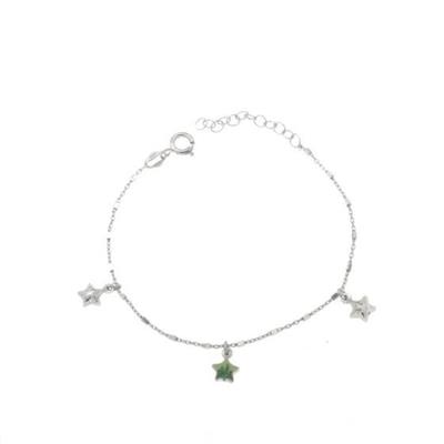 BRACCIALE BIMBO ARG RODIATO STELLE PENDENTI