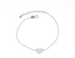 BRACCIALE DONNA CUORE STILIZZATO ZIRCONATO IN ARG 925