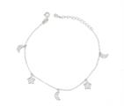 BRACCIALE DONNA STELLE E LUNE PEND ZIRCONATE ARG 925