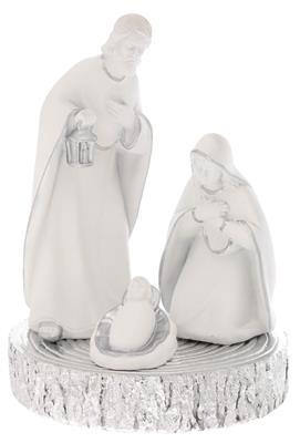 TRONCO D. 13*2,5 ARGENTO con Presepe h. 150 bianco/argento