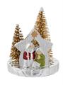 MINI PRESEPE 6X8 CON ALBERELLI DORATI