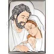 SACRA FAMIGLIA VERTICALE MIS.10X14 DECORATA